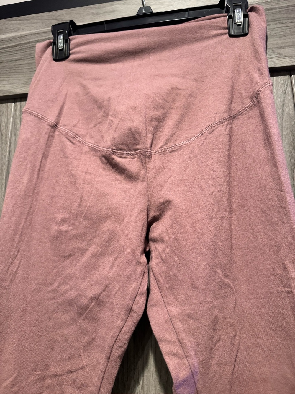 Maternity  High-Waist Pink Lounge Shorts